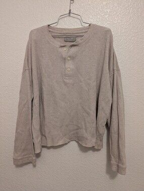 Everlane Waffle Henley Shirt XL